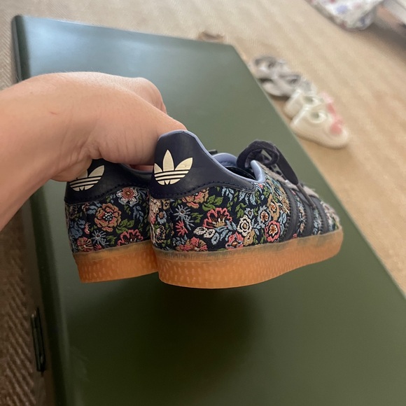 Adidas Gazelle Liberty Floral Sneakers - Blue and Brown - Picture 3 of 9